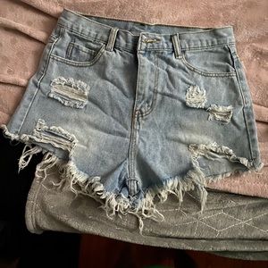Light blue Jean shorts